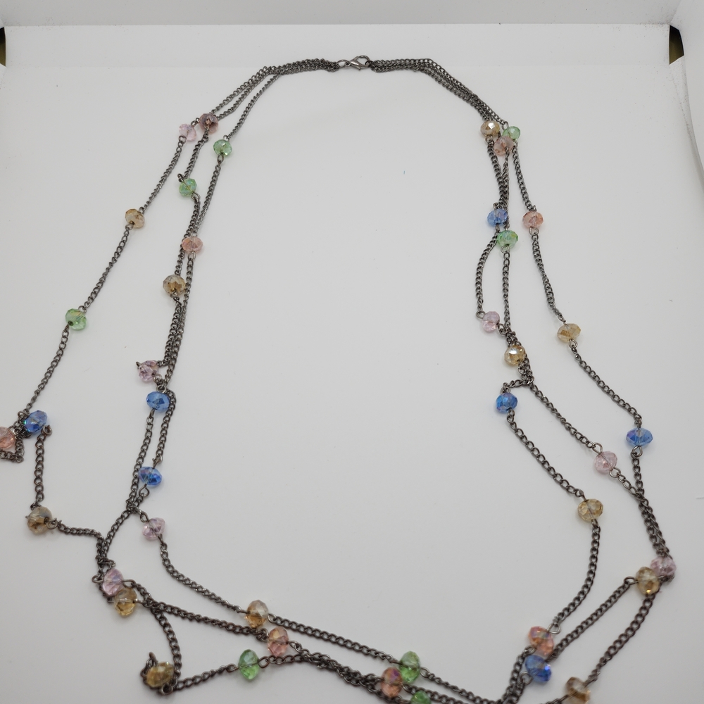 Multicolor Beaded Necklace - image 1